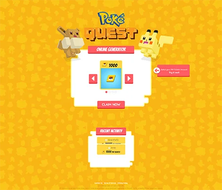 PokeQuest – CPA Marketing Landing Page